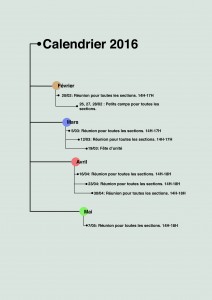Calendrier 2016 scouts